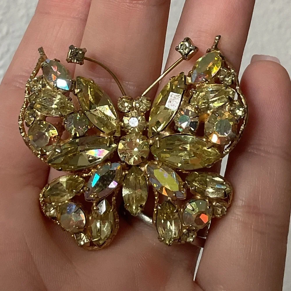 Vintage Signed Regency Butterfly Brooch